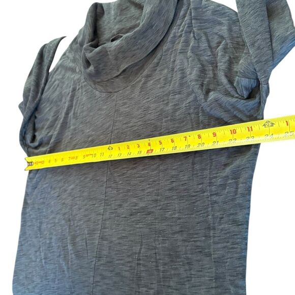 Garnet Hill Organic Pima Cotton Tunic Long Sleeve Cowl Neck Size Medium Gray - Picture 6 of 6